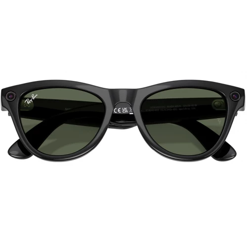 Умные очки Ray-Ban Meta* Skyler Gen 2 Shiny Black Солнцезащитные линзы G-15 Green