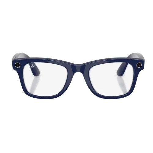 Умные очки Ray-Ban Meta* Wayfarer Gen 2 Shiny Cosmic Blue Фотохромные линзы Clear to Sapphire Transitions