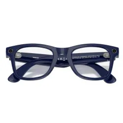 Умные очки Ray-Ban Meta* Wayfarer Gen 2 Shiny Cosmic Blue Фотохромные линзы Clear to Sapphire Transitions