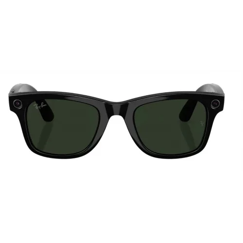 Умные очки Ray-Ban Meta* Wayfarer Gen 2 Shiny Black Фотохромные линзы Clear to Graphite Green Transitions