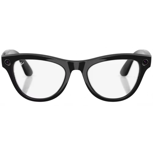 Умные очки Ray-Ban Meta* Skyler Gen 2 Shiny Black Фотохромные линзы Clear to Amethyst Transitions