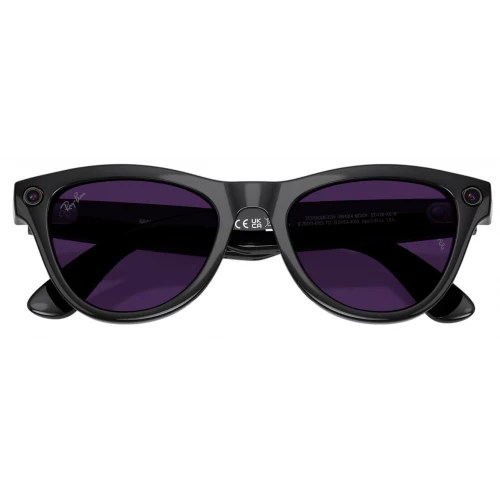 Умные очки Ray-Ban Meta* Skyler Gen 2 Shiny Black Фотохромные линзы Clear to Amethyst Transitions