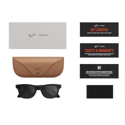 Умные очки Ray-Ban Meta* Wayfarer Gen 2 Matte Black Прозрачные линзы для компьютера Clear Blue-Violet