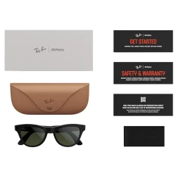 Умные очки Ray-Ban Meta* Skyler Gen 2 Shiny Black Фотохромные линзы Graphite Green Transitions