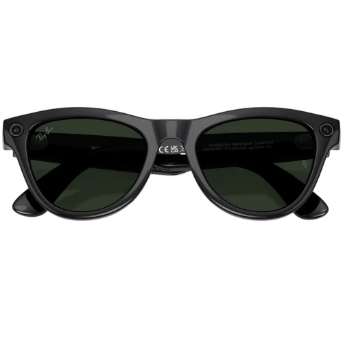 Умные очки Ray-Ban Meta* Skyler Gen 2 Shiny Black Фотохромные линзы Graphite Green Transitions