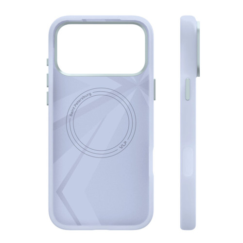 Чехол защитный VLP Aster Pro Case с MagSafe для iPhone 17 Pro Max, голубой