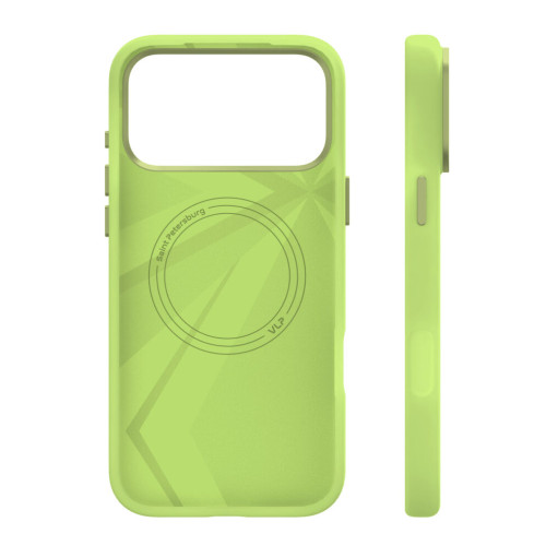 Чехол защитный VLP Aster Pro Case с MagSafe для iPhone 17 Pro Max, лайм