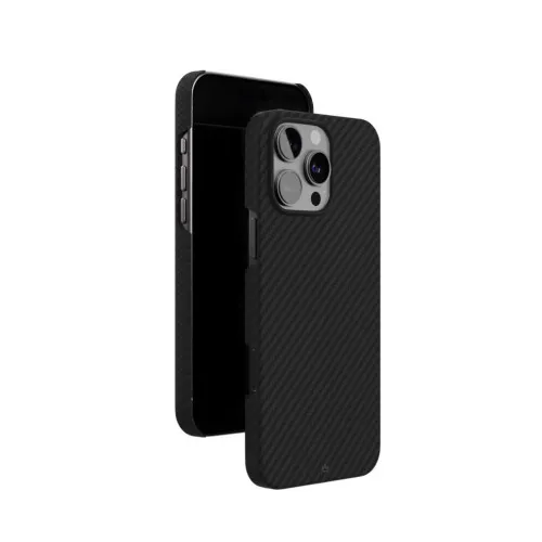 Чехол защитный VLP Kevlar Case с MagSafe для iPhone 16 Pro, черный