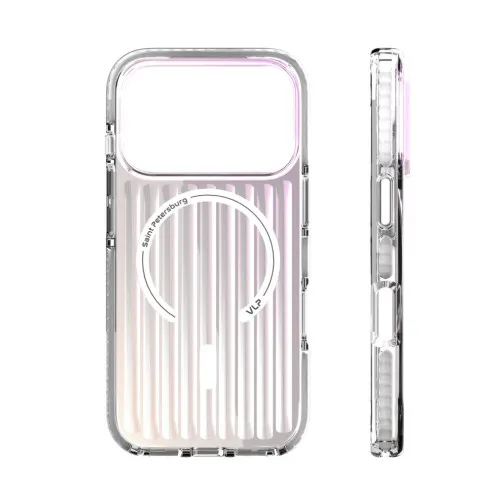 Чехол защитный VLP Pulse Case с MagSafe для iPhone 17 Pro, перламутровый
