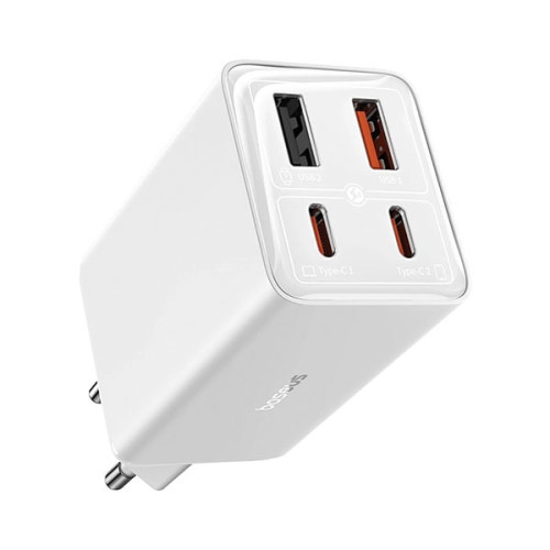 Сетевое зарядное устройство Baseus GaN5 Pro 65Вт Fast Charger 2 Type-C Белое