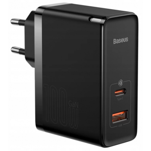 Сетевое зарядное устройство Baseus GaN5 Pro Fast Charger 100W Чёрный