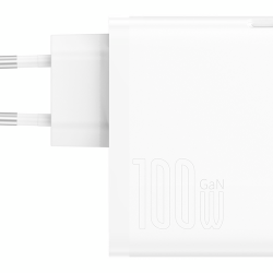 Сетевое зарядное устройство Baseus GaN5 Pro Fast Charger 100W Белый
