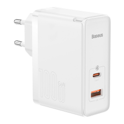 Сетевое зарядное устройство Baseus GaN5 Pro Fast Charger 100W Белый