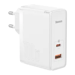 Сетевое зарядное устройство Baseus GaN5 Pro Fast Charger 100W Белый